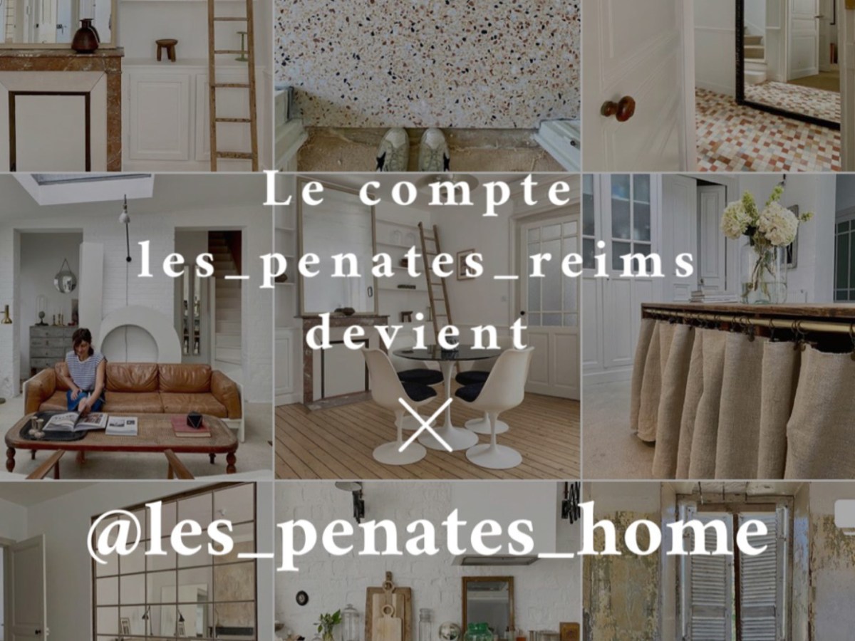 Les compte Instagram @les_penates_reims devient @les_penates_home